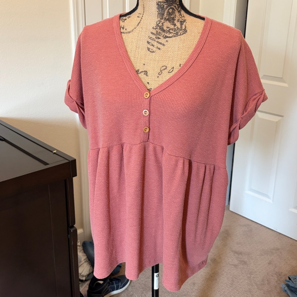 Cute waffle knit top
